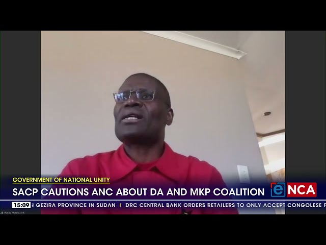 ⁣SACP cautions ANC about DA and MKP coalition