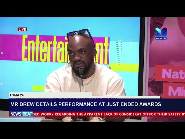 ⁣Mr Drew speaks on his performance at the just ended TGMA Awards