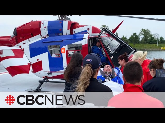 ⁣Helicopter paramedic crews practise ahead of Canadian Grand Prix
