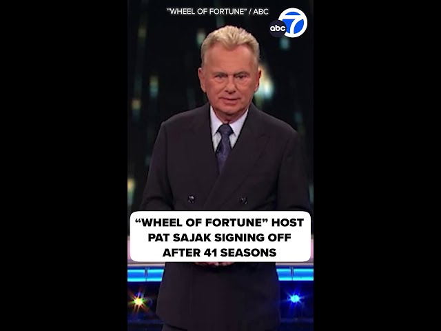 ⁣"Wheel of Fortune" host Pat Sajak signing off after 41 seasons
