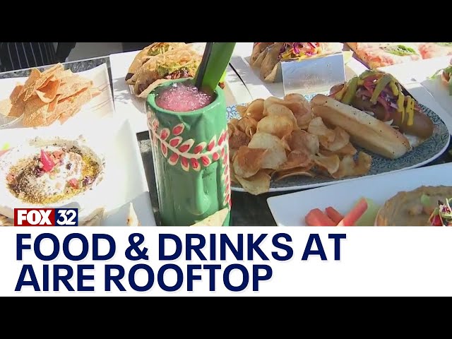 ⁣From iced cocktails to spicy bites, Aire Rooftop Bar has it all