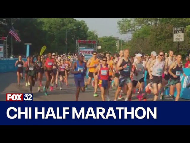⁣Chicago debuts half marathon race through the city this weekend
