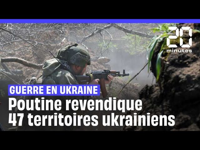 ⁣Guerre en Ukraine : Poutine revendique 47 territoires ukrainiens conquis #shorts