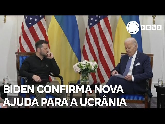 ⁣Joe Biden confirma nova ajuda para a Ucrânia