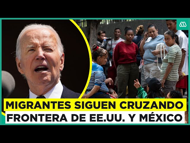 ⁣Crisis en la frontera de EE. UU. y México: Personas continúan pasando pese a advertencias de Biden
