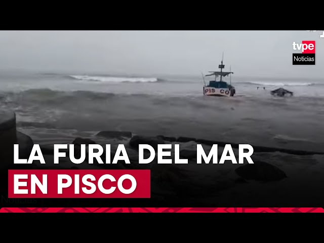 ⁣Pisco: pescadores paralizan actividades por oleajes anómalos