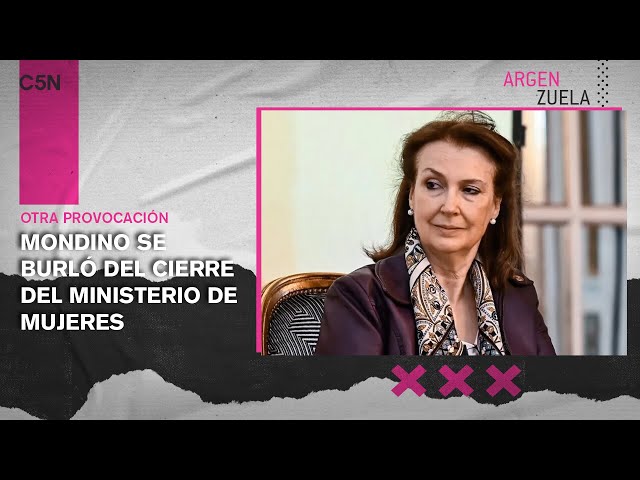 ⁣OTRA PROVOCACIÓN del GABINETE: MONDINO SE BURLÓ del CIERRE del MINISTERIO de MUJERES