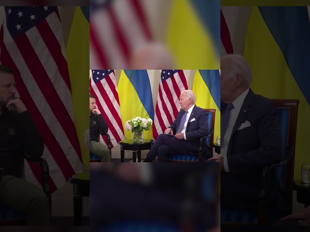 ⁣Biden publicly apologizes to Zelenskyy for delay in Ukraine aid #Shorts