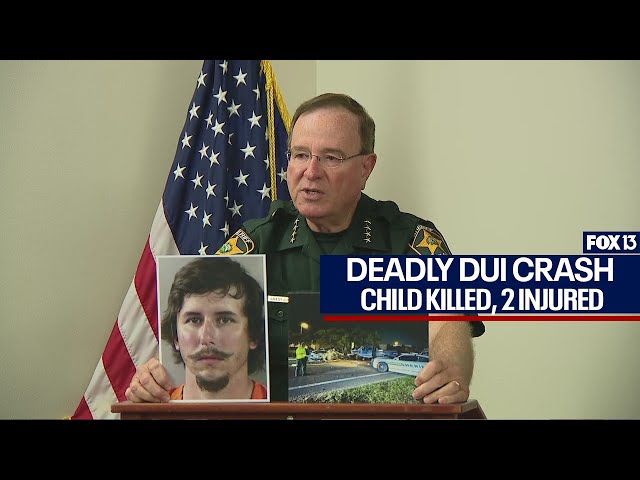 ⁣Grady Judd: Suspect drunk driver kills 5-year-old girl, injures 2 others