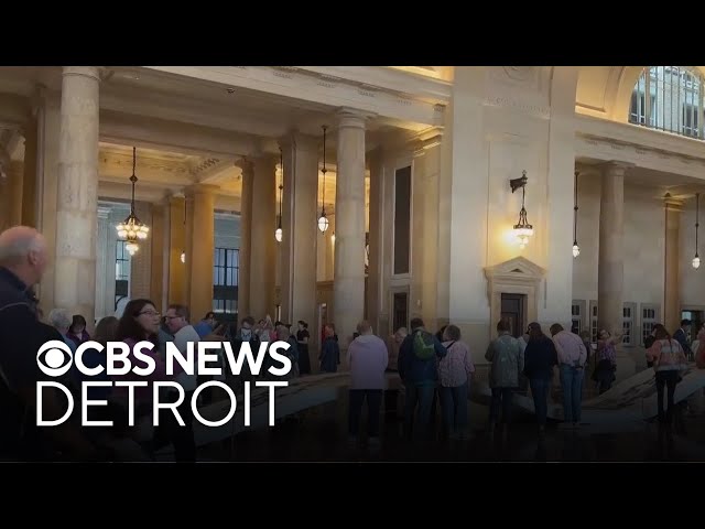 ⁣Michigan Central opens to the general public for sold-out tours