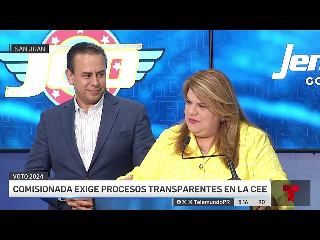 ⁣Jenniffer González exige transparencia a la CEE