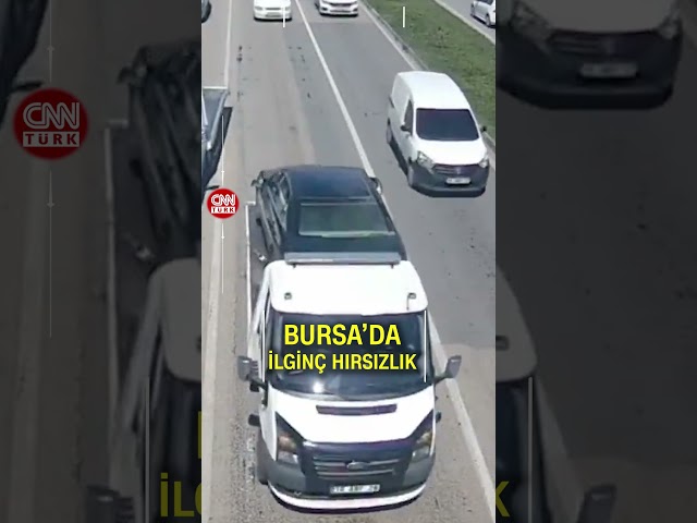 ⁣Bursa'da İlginç Hırsızlık! Mercedes'i Çekiciyle Çaldılar...