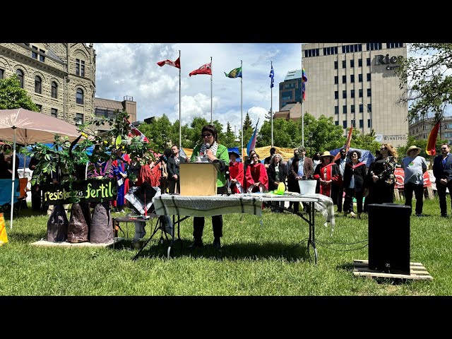 ⁣University of Winnipeg encampment marks 1 month on grounds