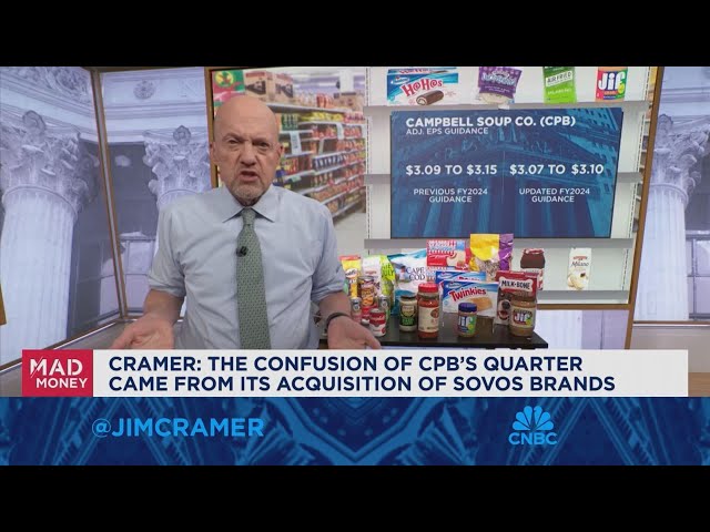 ⁣Campbell reported solid results, but management gave not-so-hot guidance, says Jim Cramer