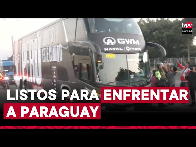 ⁣Selección peruana ya llegó al Monumental para enfrentar en amistoso a Paraguay