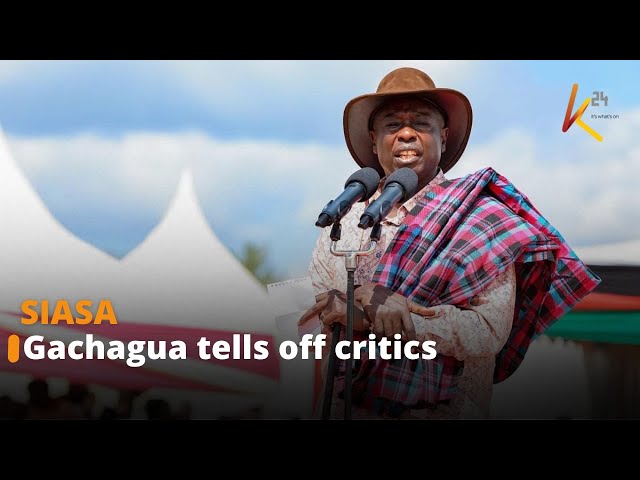 ⁣Gachagua maintains he has right to express his opinion