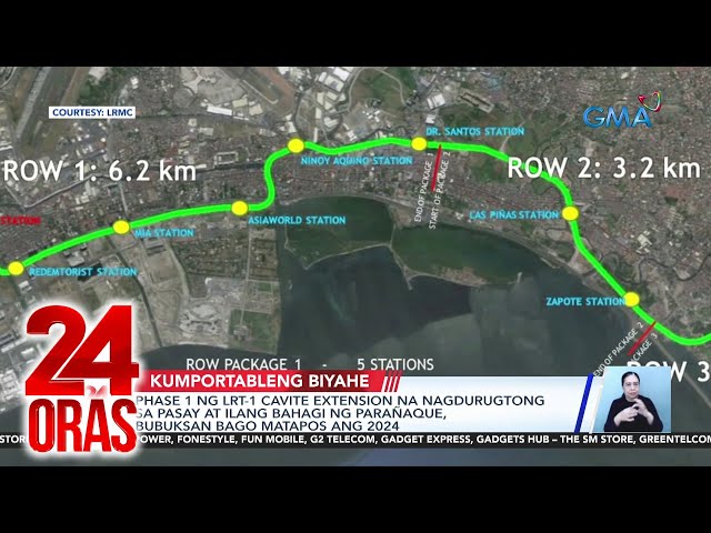 ⁣Phase 1 ng LRT-1 Cavite Extension na nagdurugtong sa Pasay at ilang bahagi ng Parañaque... | 24 Oras