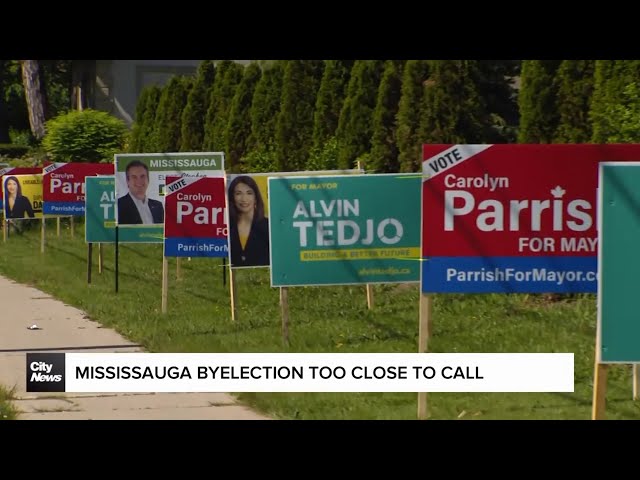 ⁣Mississauga mayoral byelection too close to call