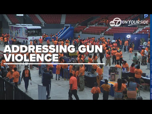 ⁣Pine Bluff rallies in orange for first ever gun violence awareness event