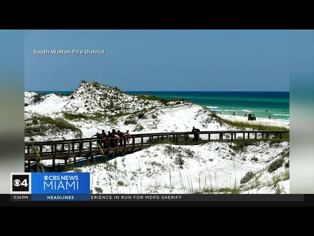 ⁣Florida beaches closed after shark attacks