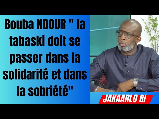 ⁣Bouba NDOUR " la tabaski doit se passer dans la solidarité et dans la sobriété"