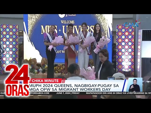 ⁣MUPH 2024 queens, nagbigay-pugay sa mga OFW sa Migrant Workers Day | 24 Oras