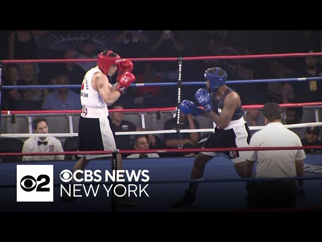 ⁣First responders face off in charity boxing event at Madison Square Garden