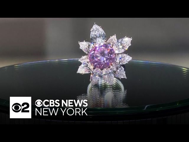 ⁣Rare 10-carat pink diamond expected to fetch $10 million at NYC auction