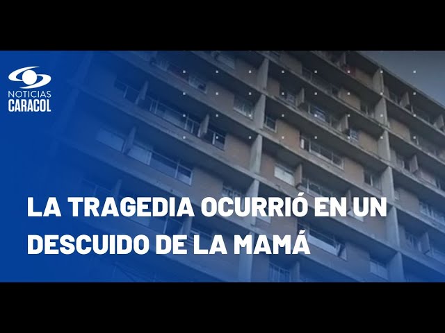 ⁣Niña de 4 años murió tras caer de un piso 13 en Medellín