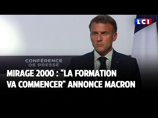 ⁣Mirage 2000 : "la formation va commencer" annonce Macron