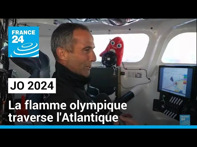 ⁣La flamme olympique traverse l'Atlantique vers la Guadeloupe • FRANCE 24