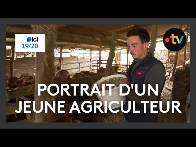 ⁣Portrait d'un jeune agriculteur dans la Vienne