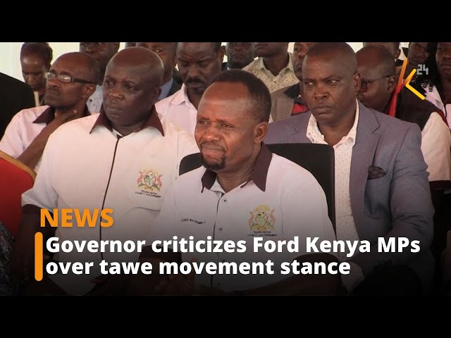 ⁣Trans Nzoia Governor George Natembeya criticizes Ford Kenya MPs over Tawe movement stance