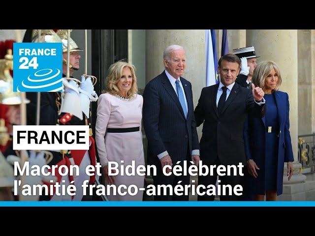 ⁣Macron et Biden célèbrent l'amitié franco-américaine avant d'entrer dans le vif des discus