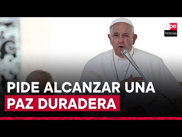 ⁣El papa Francisco lamenta "el odio que siembra" la guerra entre Hamás e Israel