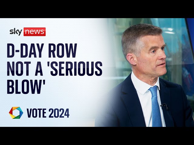 ⁣Mark Harper denies D-Day row is a 'serious blow' to Conservatives | Vote 2024