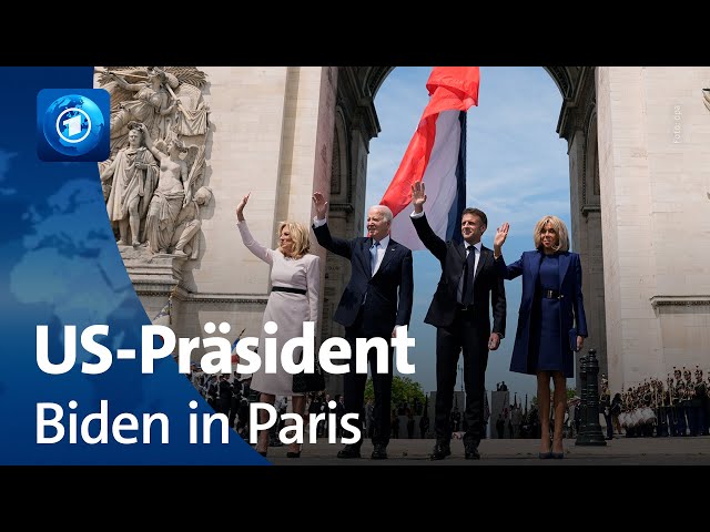 ⁣Biden zu Staatsbesuch in Paris eingetroffen