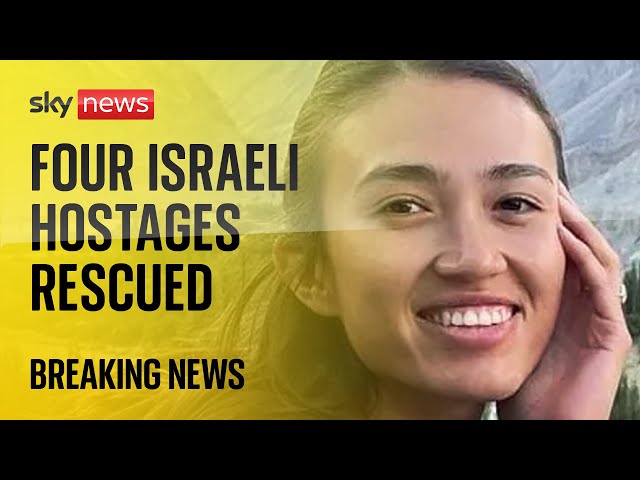 ⁣BREAKING: Four Israeli hostages rescued from Gaza, authorities say