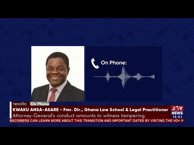 "I find everything wrong with the conduct of the Attorney-General" - Kwaku Ansa-Asare. #Ne