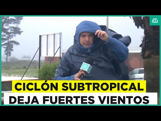 ⁣Efectos del ciclón subtropical: Fuertes vientos en la provincia de Arauco