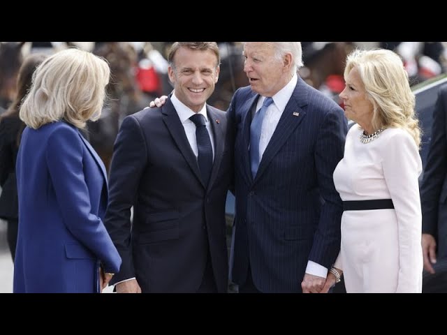 ⁣Ukraine dominates President Biden's state visit to France