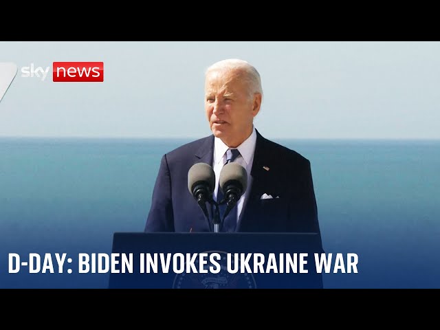 ⁣Joe Biden reiterates support for Ukraine at D-Day commemorations | Russia - Ukraine war