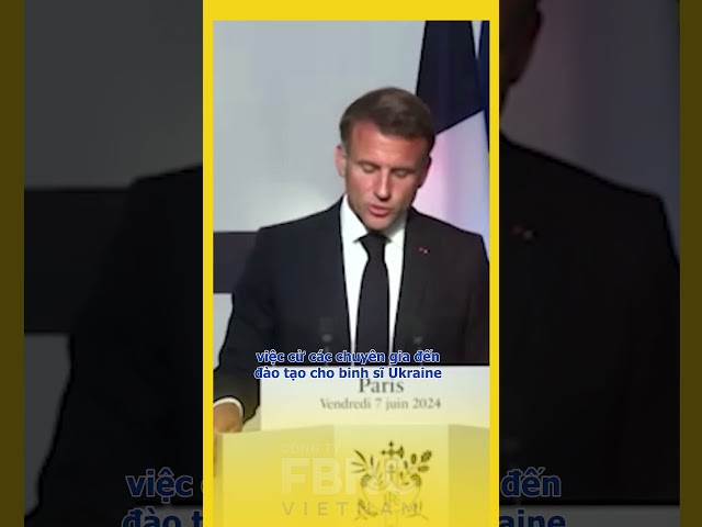 ⁣TT Macron tuyên bố lập liên minh "luyện quân" cho Ukraine?