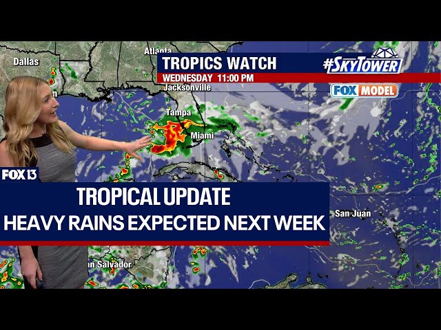 ⁣Heavy rains headed to Florida next week
