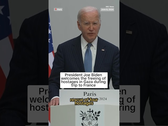 ⁣President Biden welcomes the freeing of hostages in Gaza