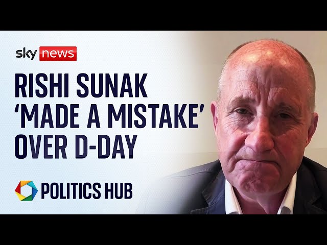 ⁣Rishi Sunak "made a mistake" over D-Day, says Business Minister  | Election 2024