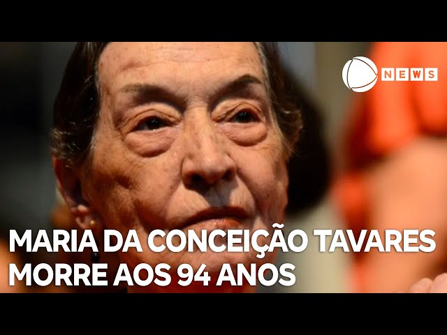 ⁣Economista Maria da Conceição Tavares morre aos 94 anos