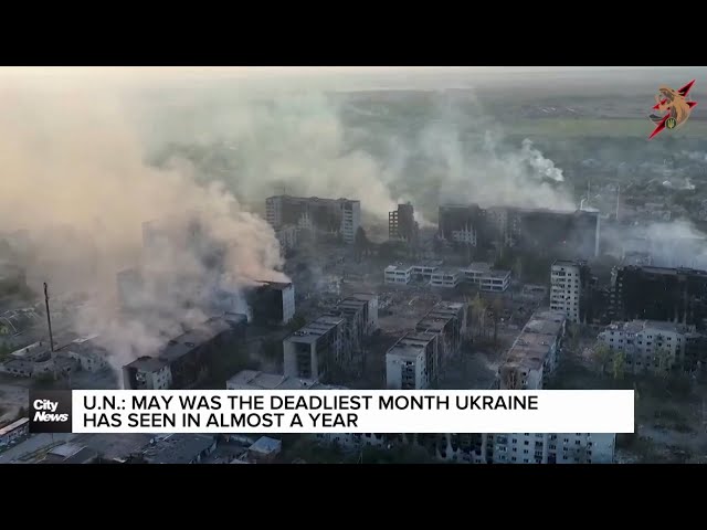 ⁣U.N. calls May the deadliest month in Ukraine in almost one year