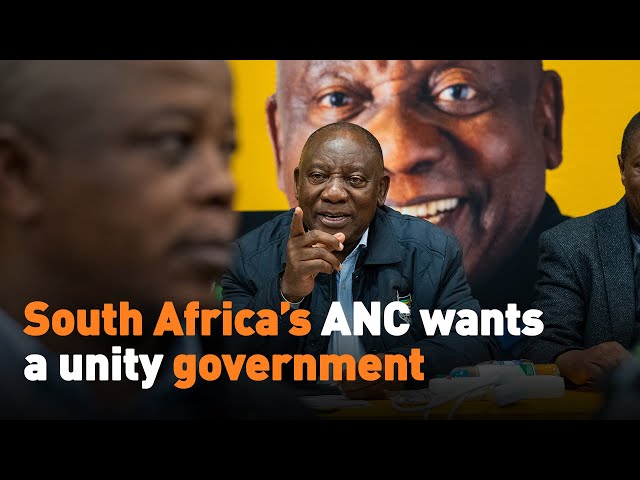 ⁣South Africa’s ANC wants a unity government