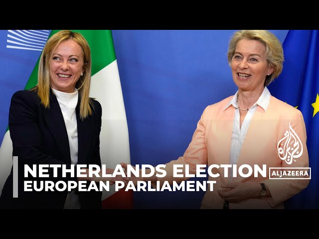 ⁣Left-leaning parties lead as far right surges in Netherlands’ EU elections